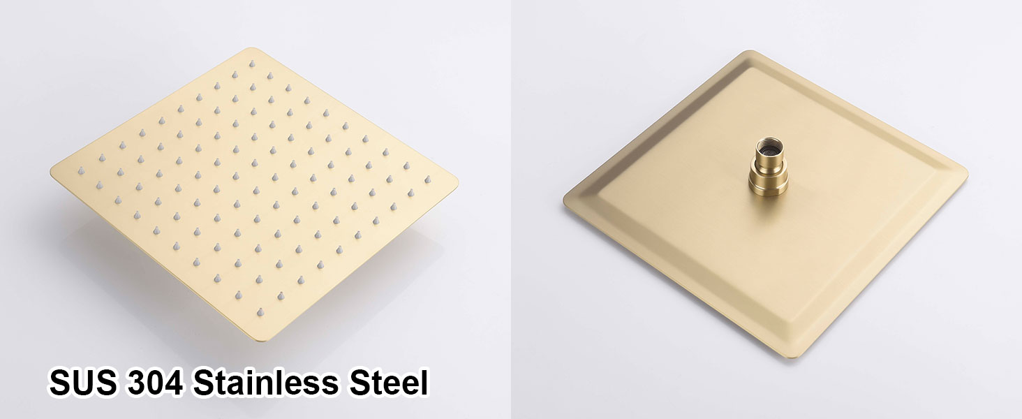 avec plusieurs petits trous sur un côté et un seul raccord de couleur laiton sur le dos. Fabriqué en acier inoxydable SUS 304.