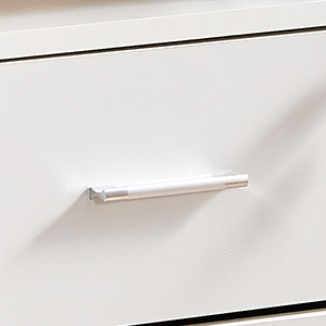 Office container white metal handle