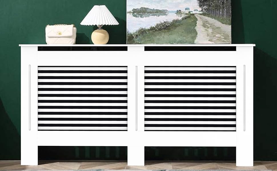 cache radiateur blanc