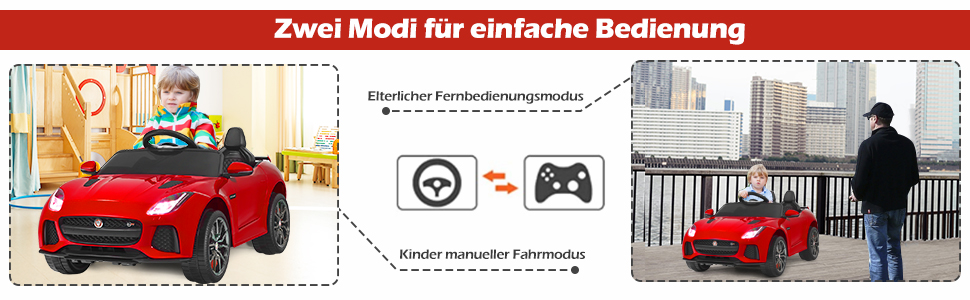 12V kinderauto elektro mit 2,4G-Fernbedienung elektroauto kinder auto kinderfahrzeug Musik Hupe