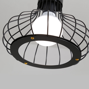 metal cage chandelier