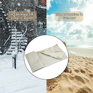 la serviette de plage - protection solaire en hiver