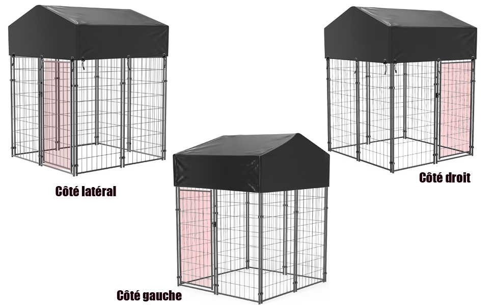 cage pour chien xxl feandrea chenil grande taille interieur parc chiot pliable plastique