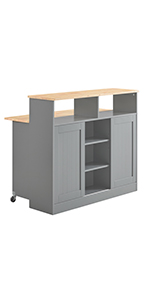 Mueble Entrada Recibidor Aparador Cocina con 2 Cajones y 2 Puertas 80 x 36  x 81 cm Gris FSB25-HG SoBuy ES