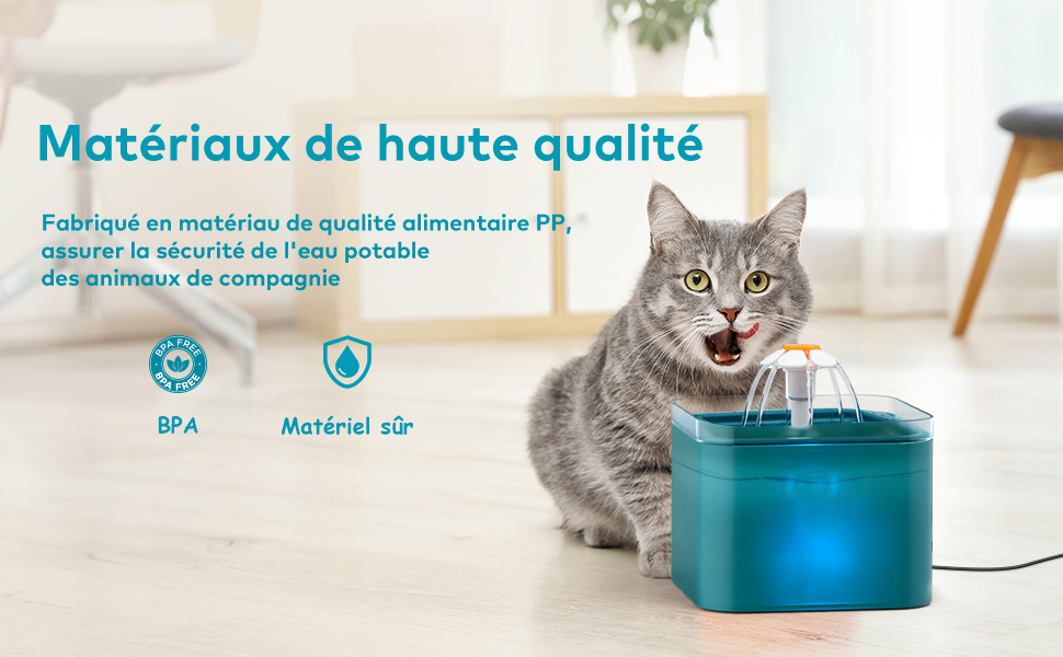 Fuente de agua para gatos
