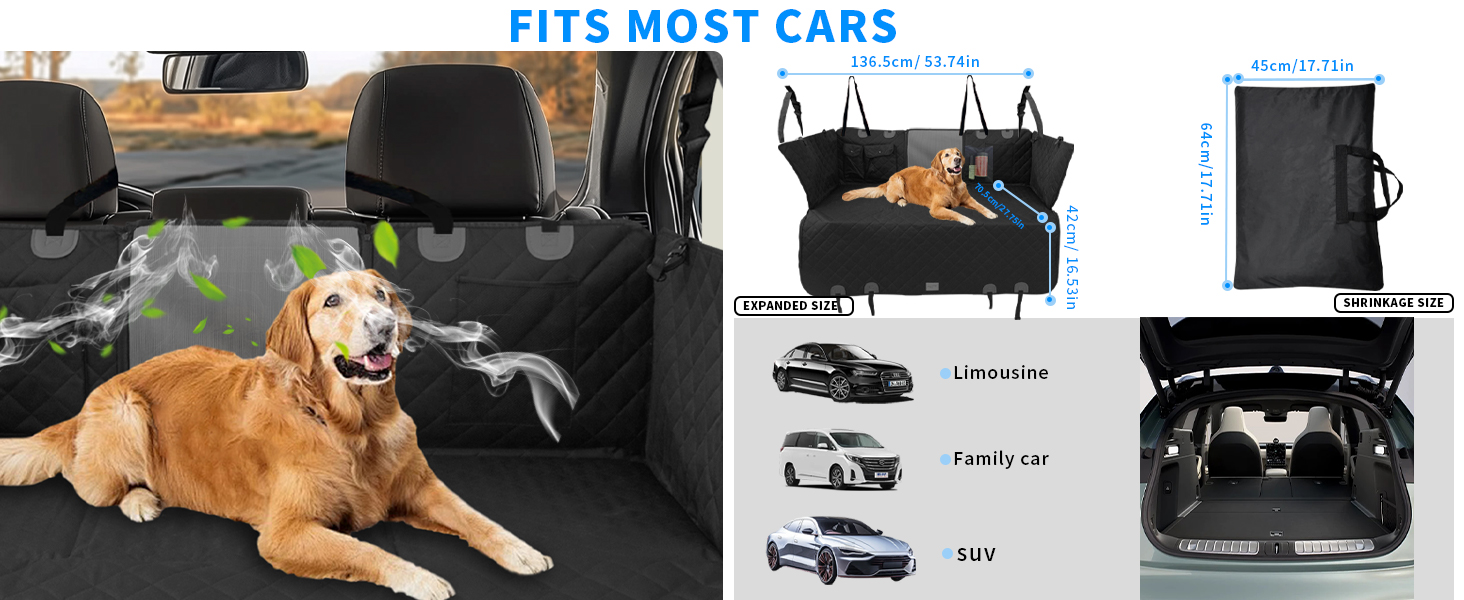BingoPaw Coprisedile Auto per cani Telo cane Auto Sedili Posteriori Copertura Fodere Sedili Auto