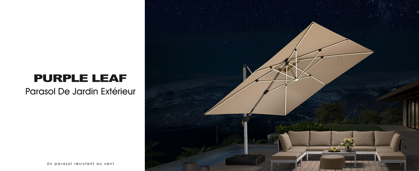 4m led parasol