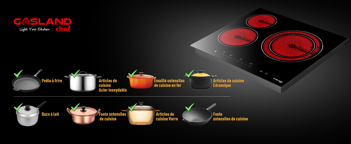 plaque de cuisson en céramique