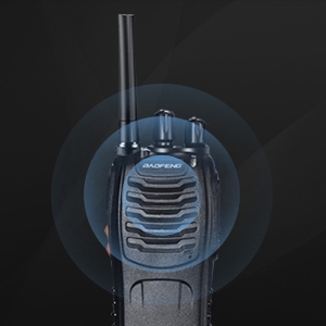 BaoFeng Walkie Talkies Rechargeable Portable Long Range Two way Radios Set with Earpieces, LED Light