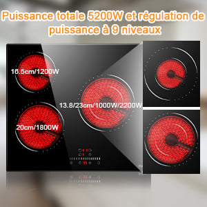 plaque de cussion vitrocéramique