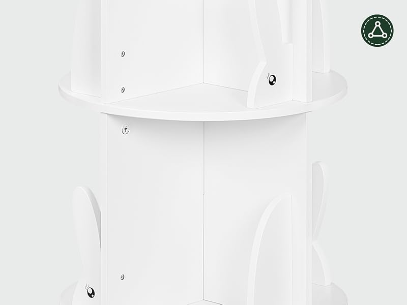 a white stand with a metal frame and a metal frame.
