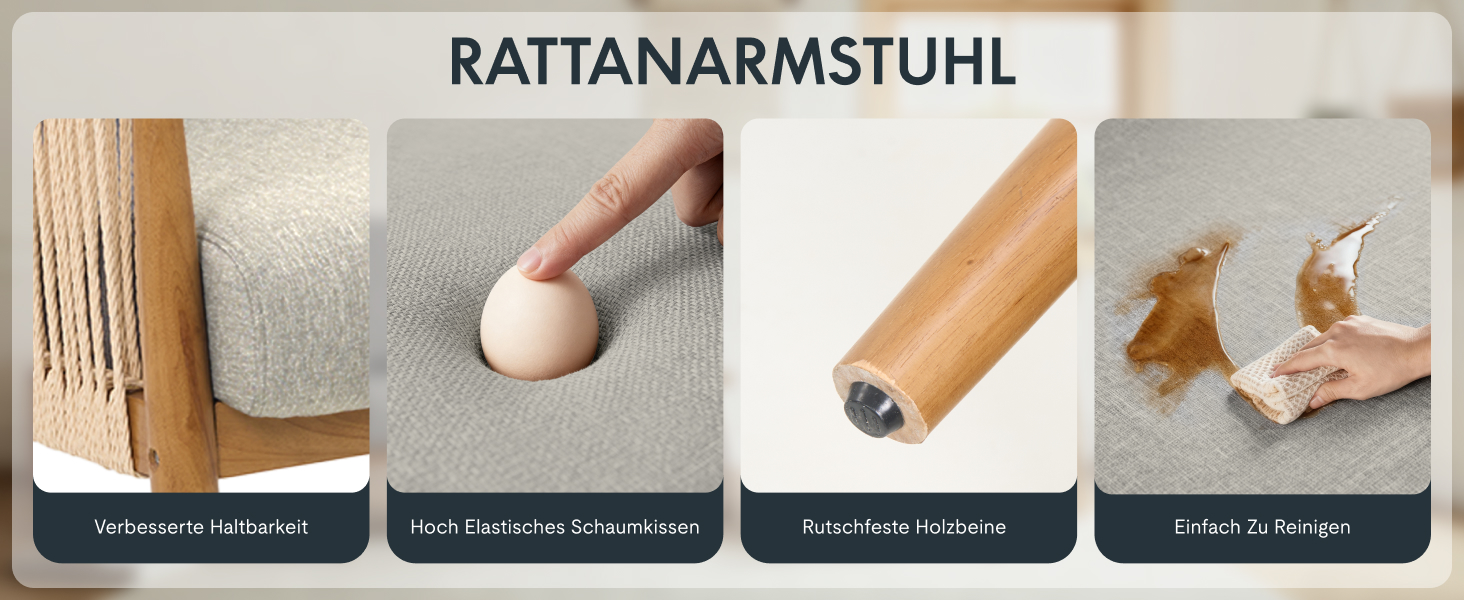 Fauteuil en rotin tressé