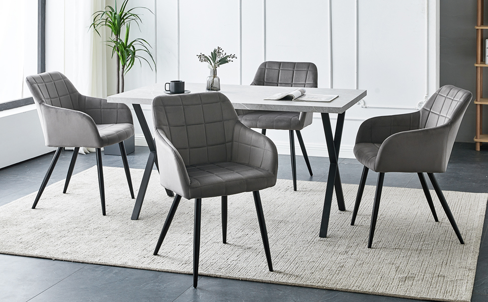 velvet dining chair