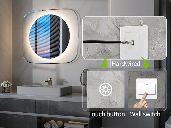 specchio bagno con led specchio bagno retroilluminato specchio da bagno luce touch 80 x 60