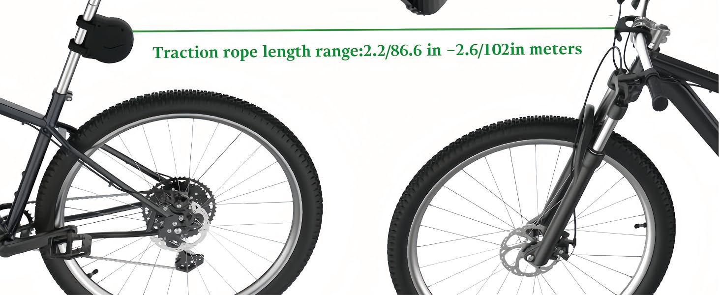 Text reads 'Strong Enough &amp; Toughness'. Multiple views of a white bicycle frame with attached components including seat, handlebars, and digital display against white background.