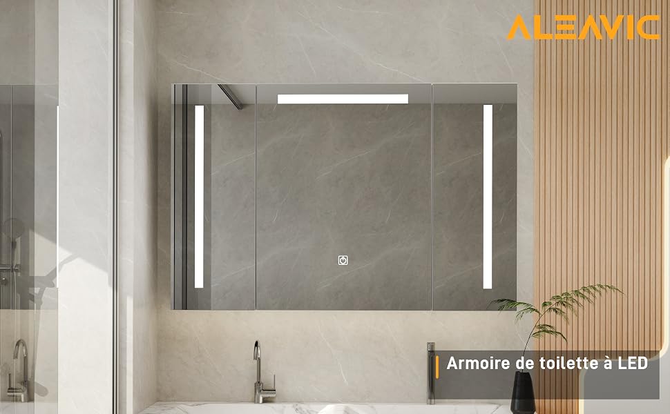 miroir led salle de bain