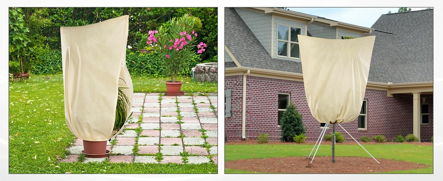 Voile D'hivernage KUIRUNRX Pour Plantes - Protection Contre Le Gel (1.2m X 1.8m) - Housse Réutilisable Extérieur - 2