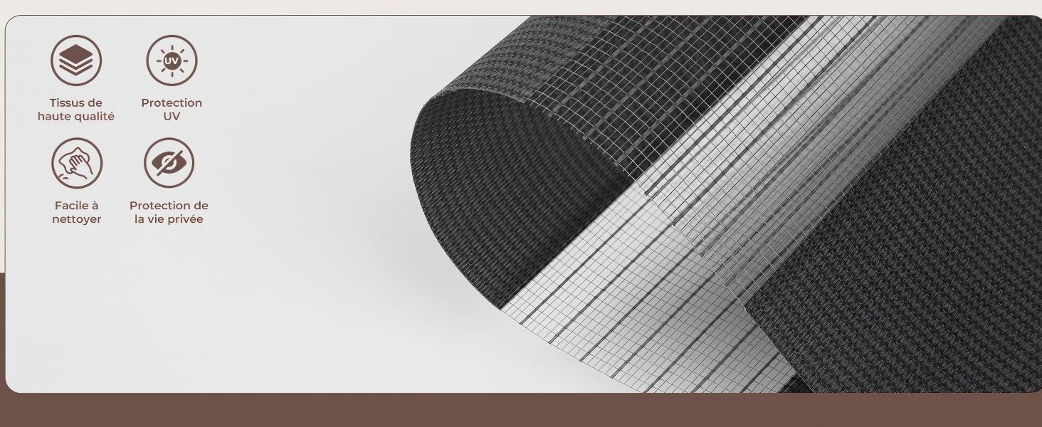 Gros plan d'un matériau de surface texturé ou nervuré noir avec des flèches de navigation visibles sur les bords, comme dans la Figure 3.