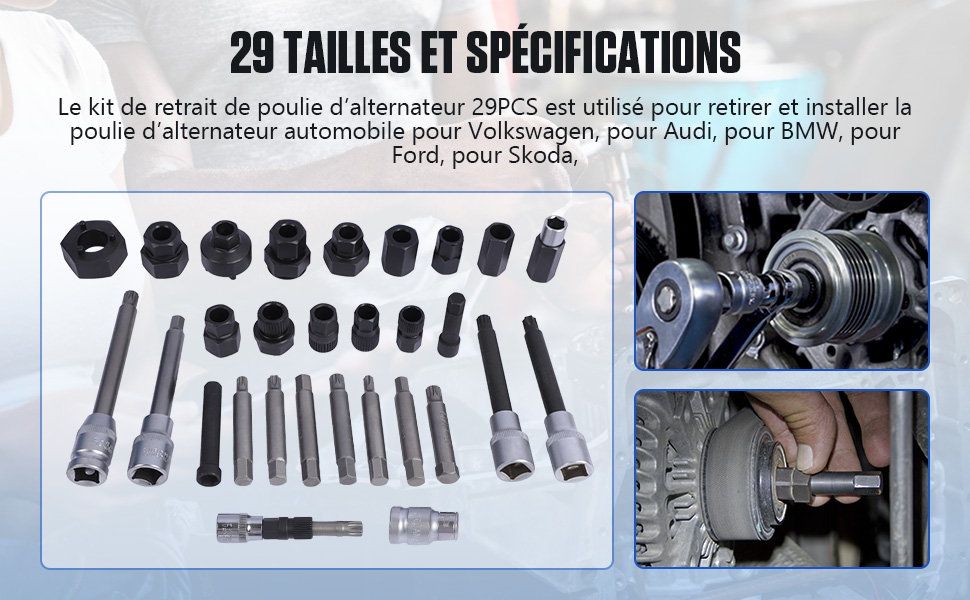 outil poulie alternateur audi