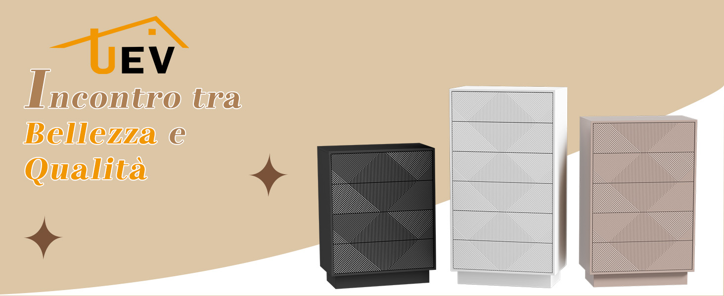 Cassettiera a 5 cassetti
