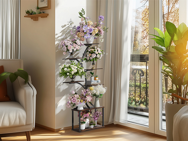 Porta Piante da Interno, 5 Livelli Scaffale Piante Supporti per Piante Plant Stands per Fioriere