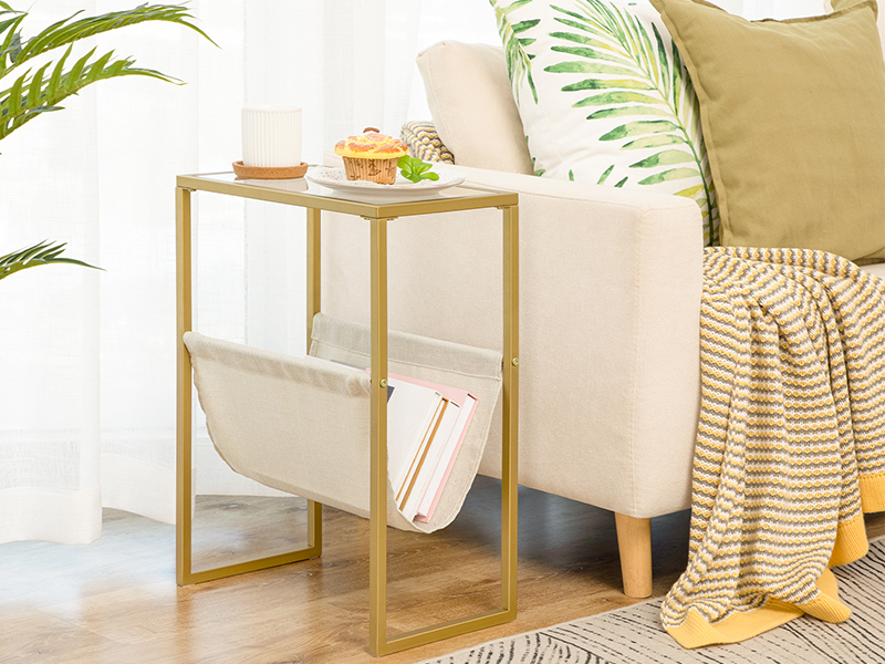 Glass Side Table 