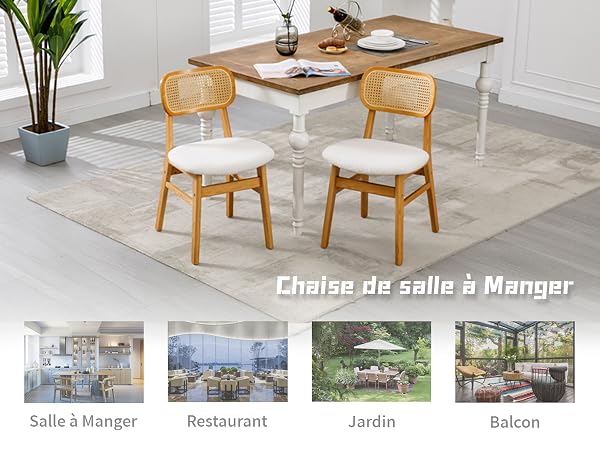chaise salle à manger en bois
