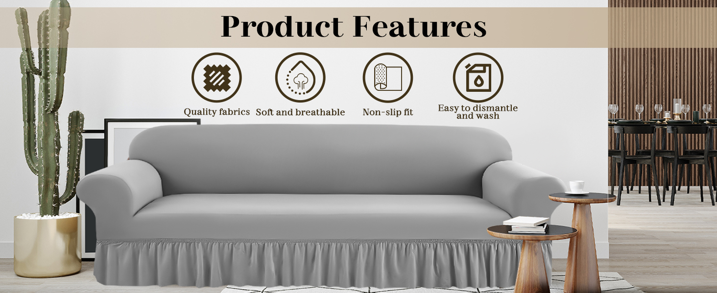 Sofa Cover With Skirt