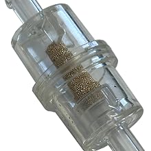 Close up image showing the copper core filter