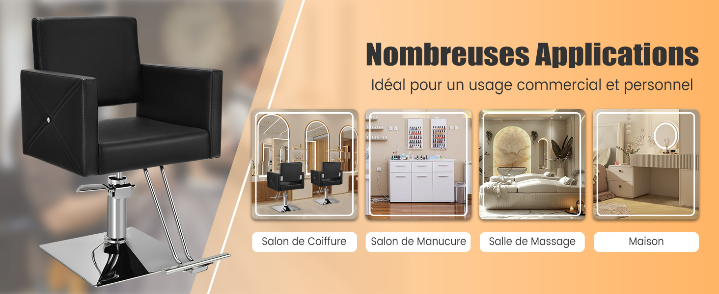 Fauteuil de Coiffure Hydraulique