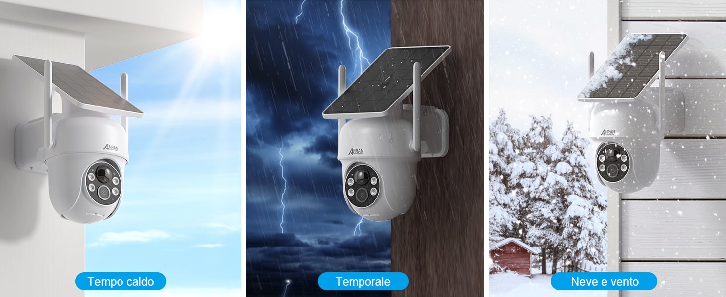 telecamera da esterno solare telecamera esterna wifi videocamera a batteria
