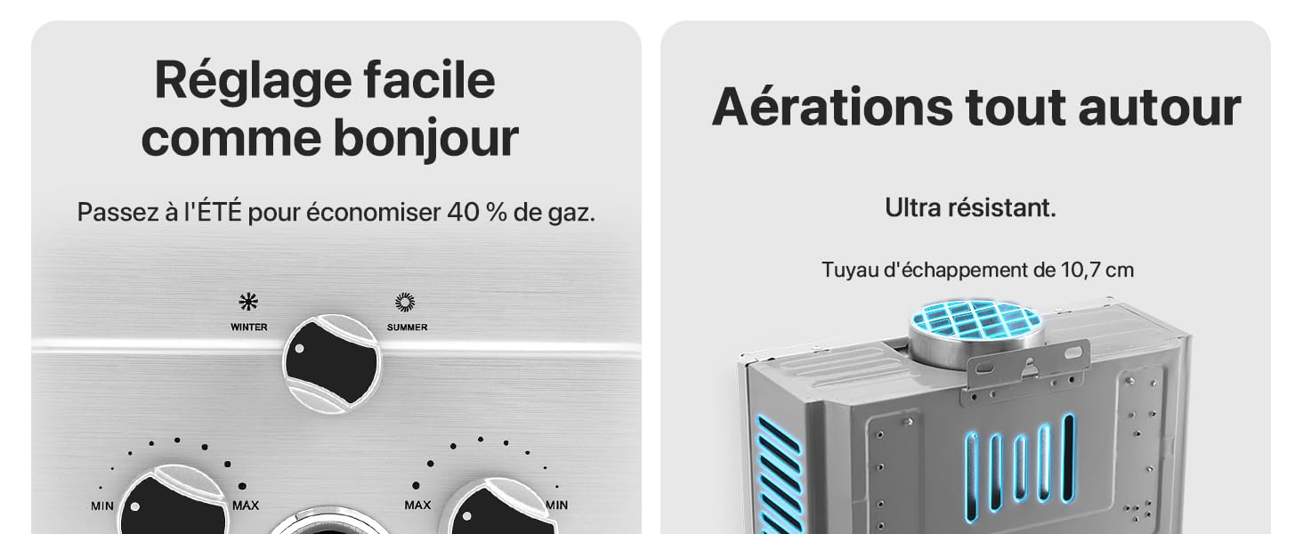 chauffe eau gaz camping