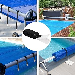 Set De 8 Kit De Fixation pour Bâche Solaire De Piscine