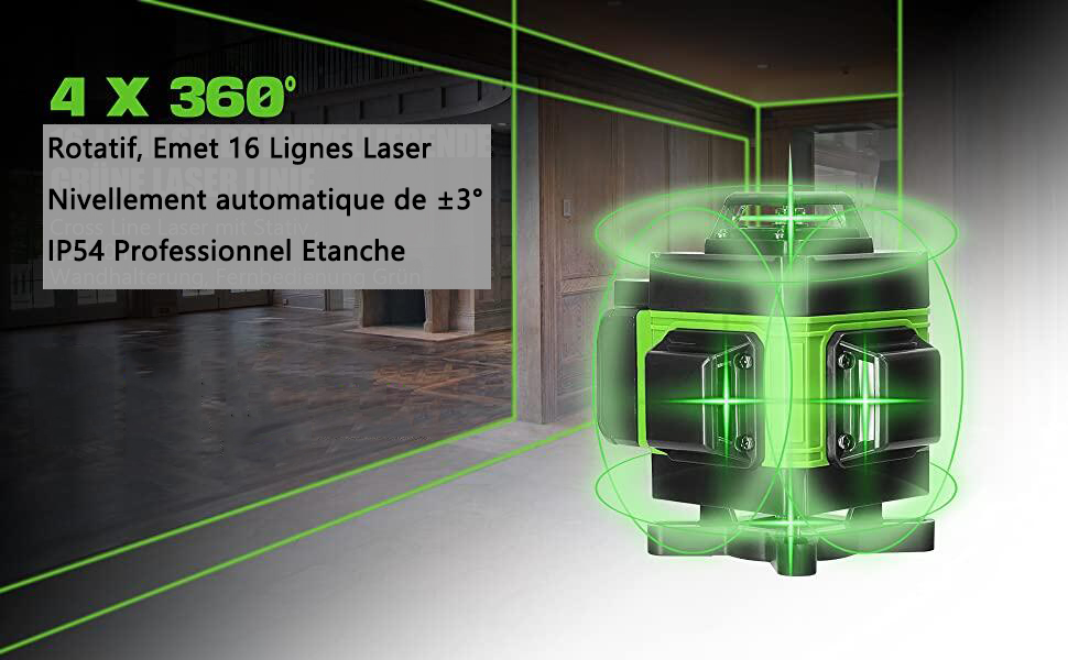 Nivel láser autonivelante de 360 grados