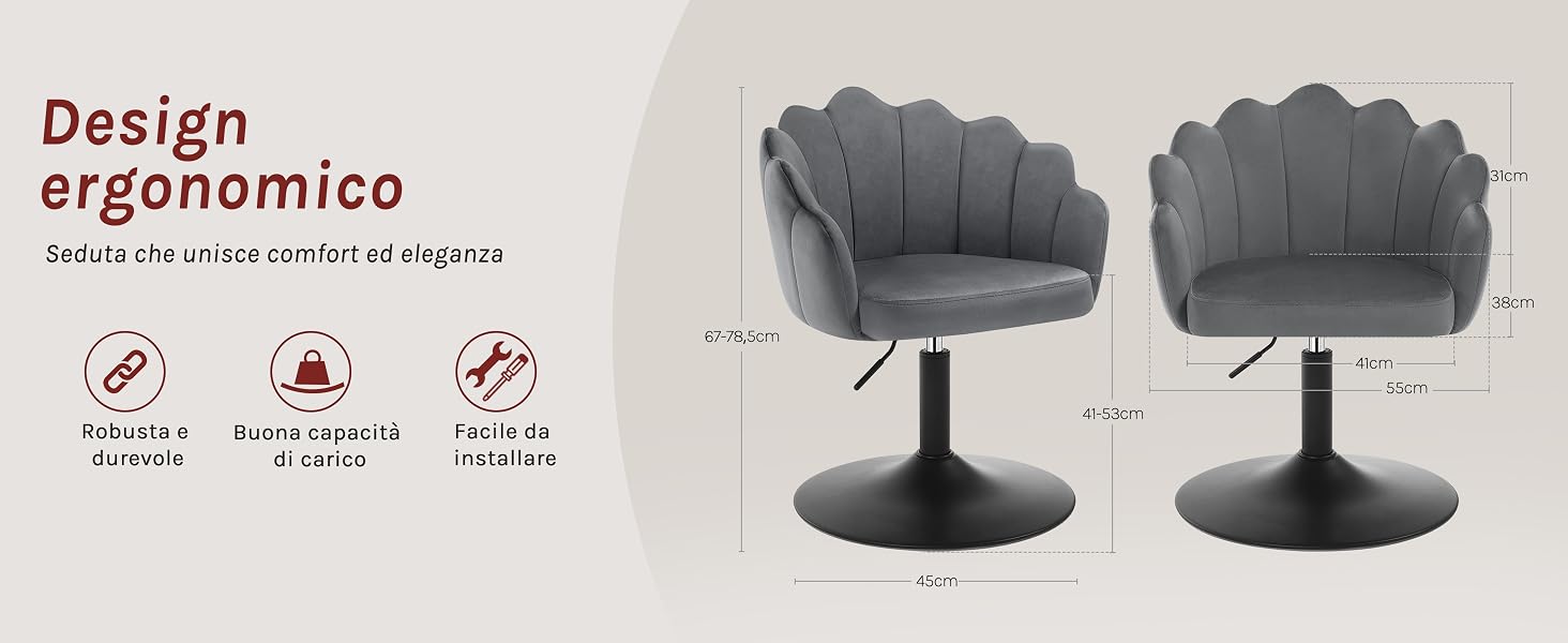 Sgabello da trucco