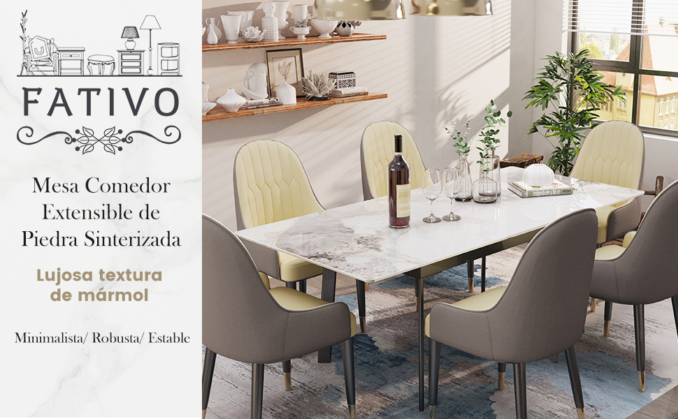 Mesa de comedor extensible negra Mesa de comedor extensible Mesa de cocina rectangular