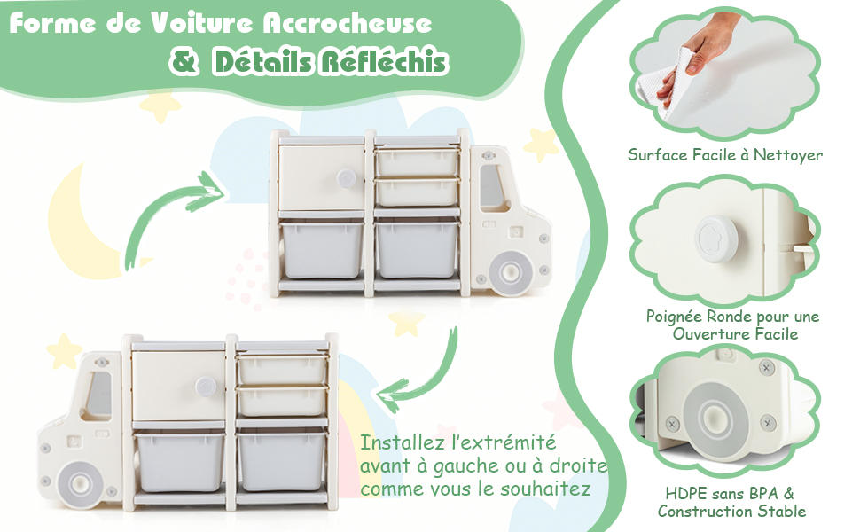 Meuble de rangement en forme de camion