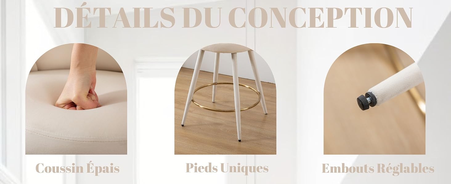 tabouret de Bar Beige
