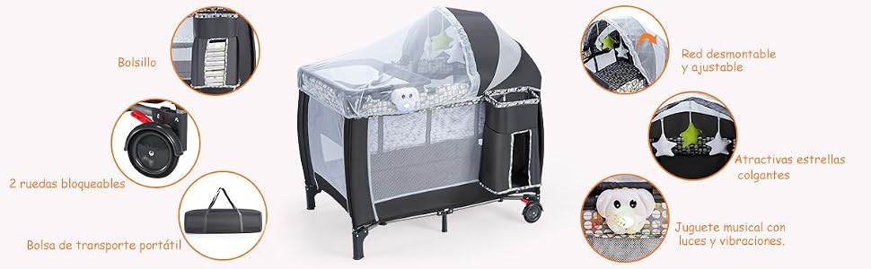 Cuna de Viaje para Niños