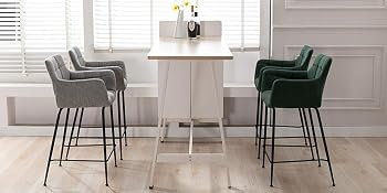 lot de 2 chaise de bar tissu