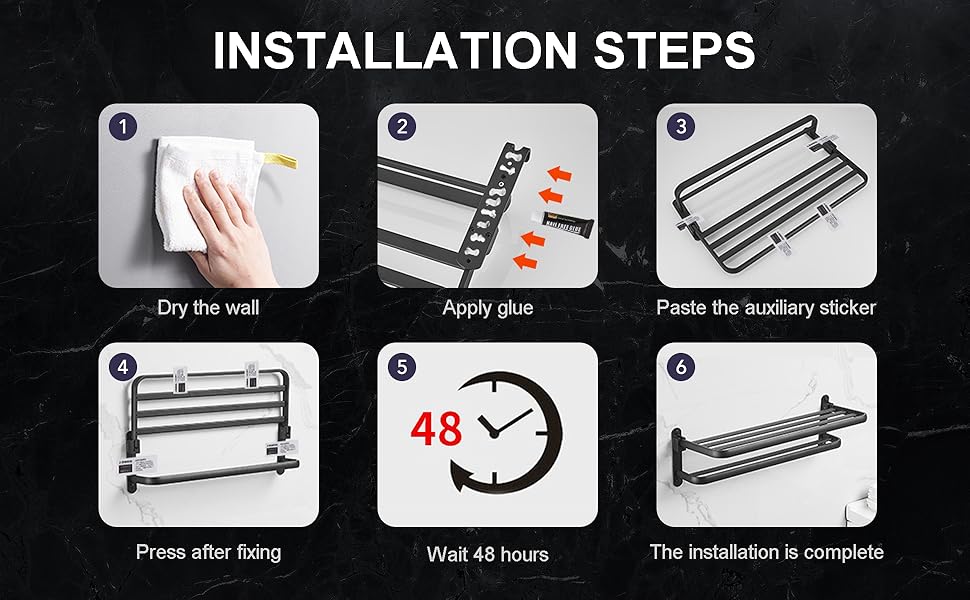 Portasciugamani Bagno Da Parete Lerkely - Anello Porta Asciugamani