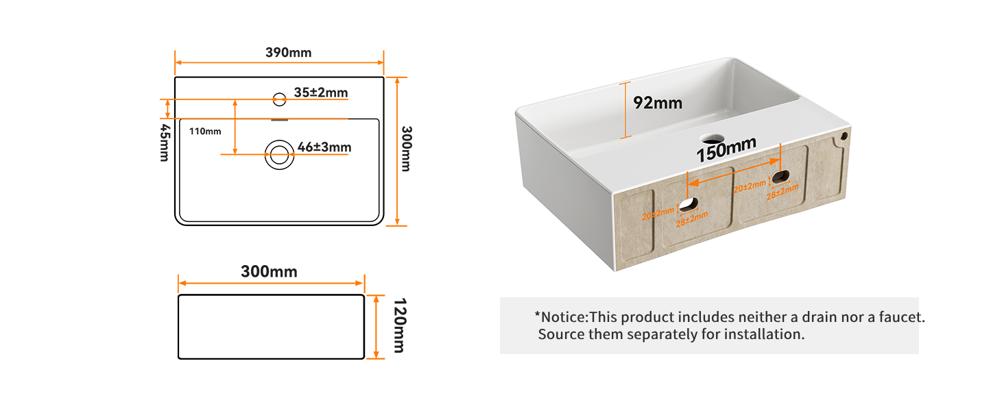 Technical diagrams and specifications showing measurements of rectangular panels. Multiple views display dimensions with metric measurements in millimeters.