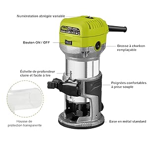 Parfait pour la coupe du bois, le rainurage du métal, la sculpture du métal