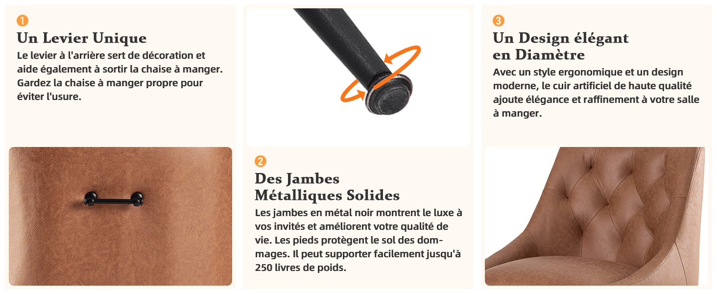 Lot de 2 Chaises de Salle à Manger,Lot de 4 Chaises de Salle à Manger,Lot de 6