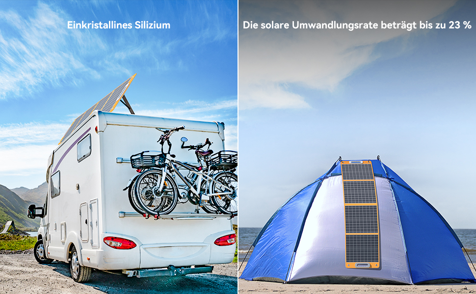 Chargeur solaire pliable.