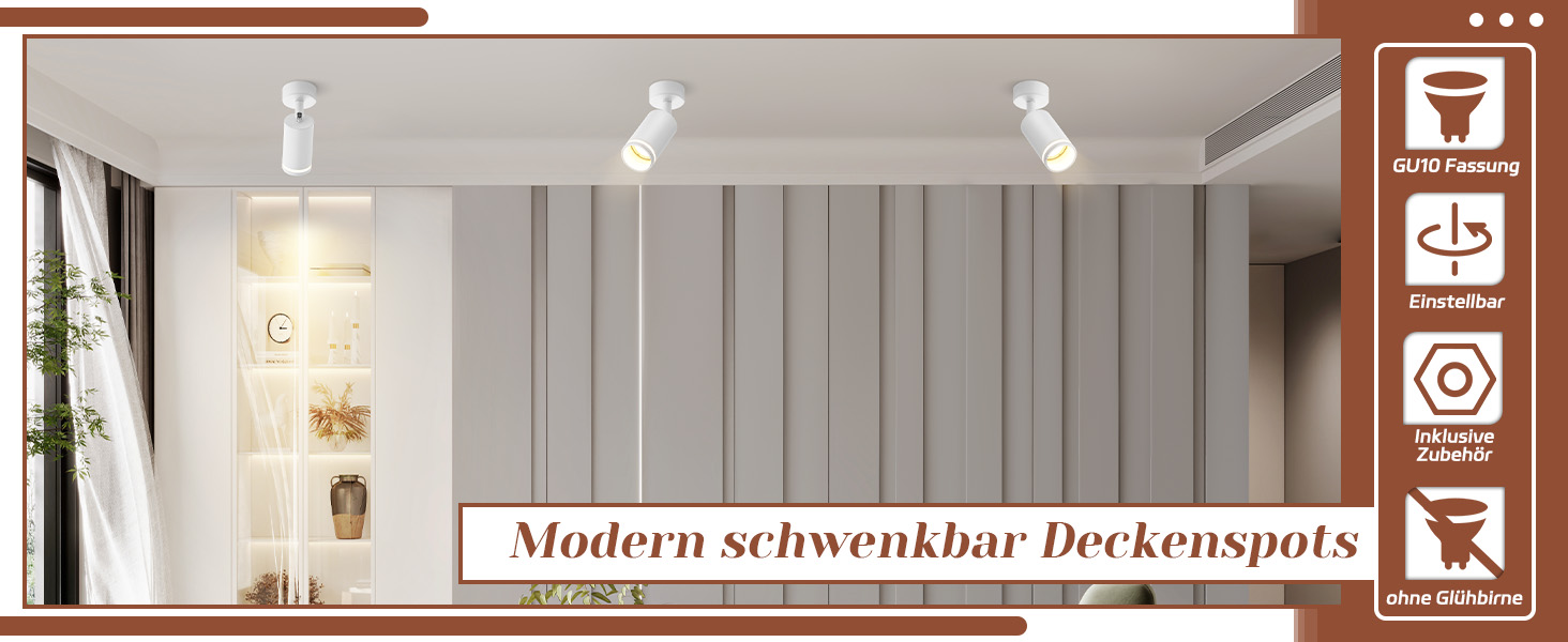 modern Deckenstrahler