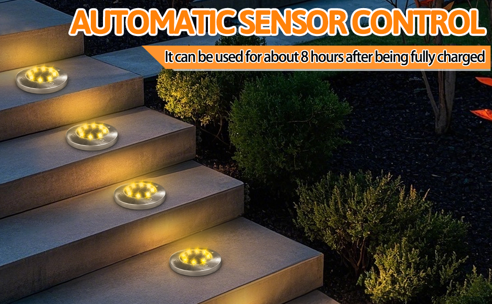 Solar Lights Outdoor Garden Warm White