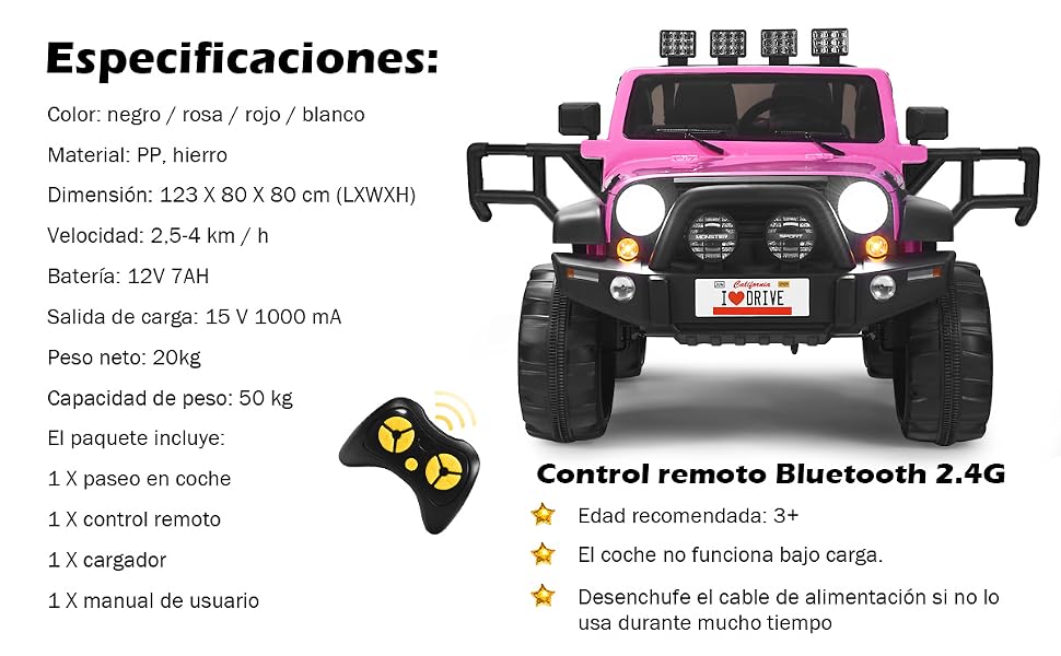 12 V Coche Eléctrico Montable