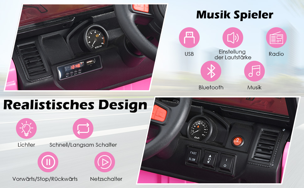 COSTWAY Kinder Elektroauto 4