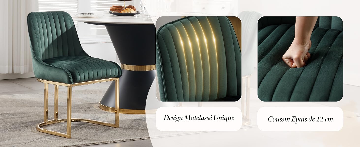Chaise Rembourrée pour Salon